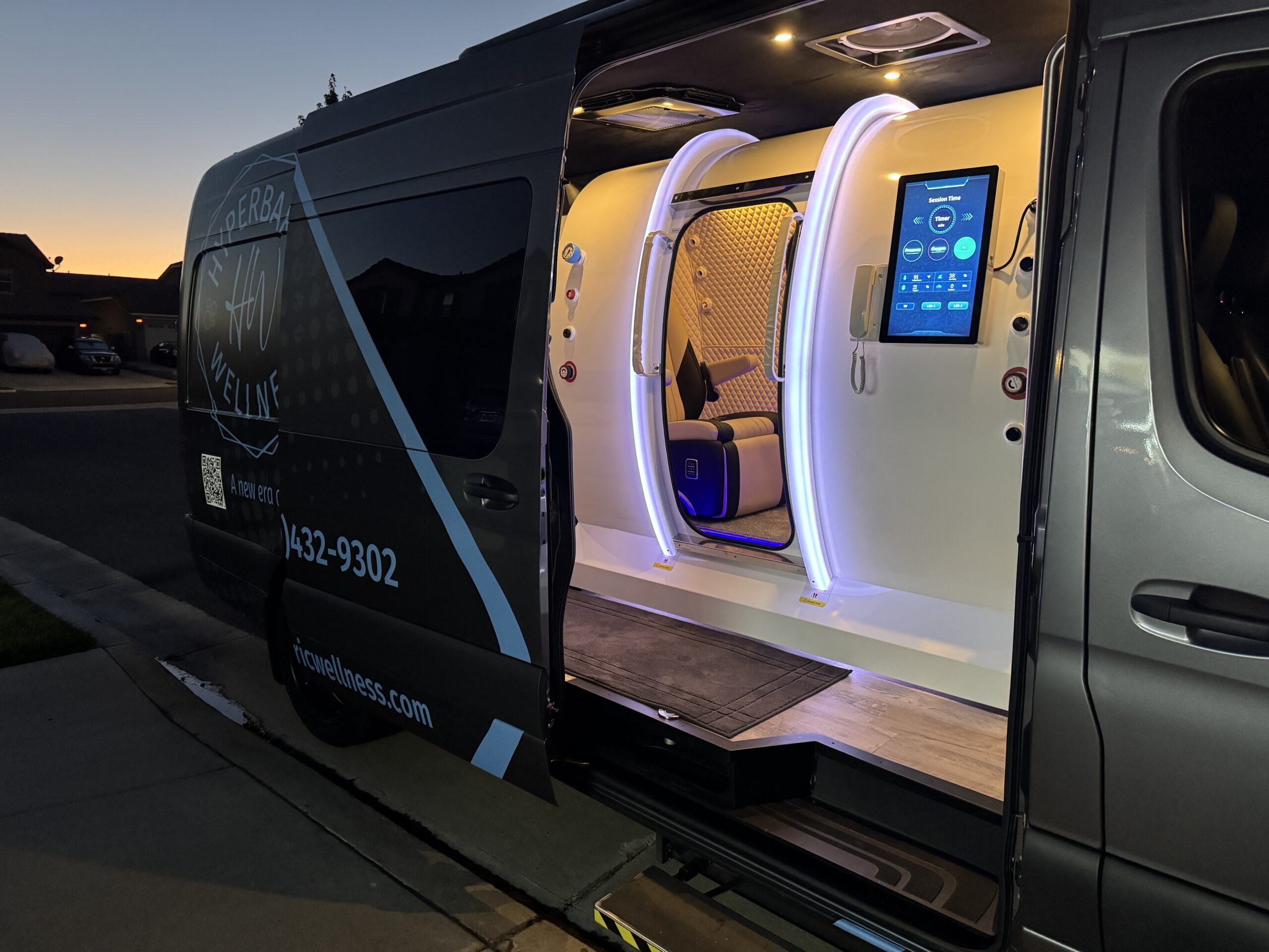 Hyperbaric Wellness mobile service van in Southern California