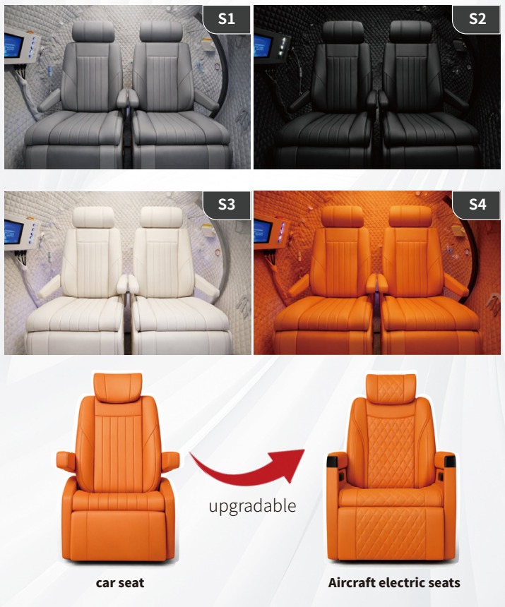HE5000 seating colors and seat styles